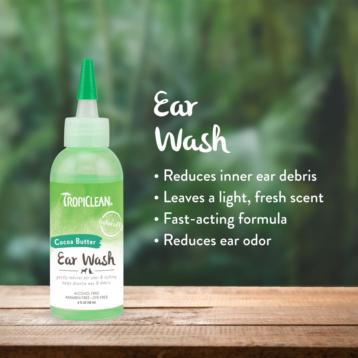 TropiClean Alcohol-Free Ear Wash 4oz