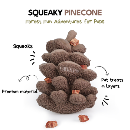 Pinecone Snuffle & Squeak Dog Toy