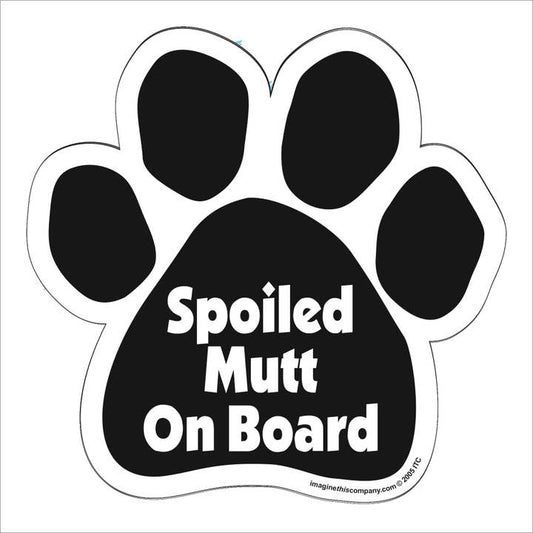 Car Magnet - Spoiled Mutt On Board
