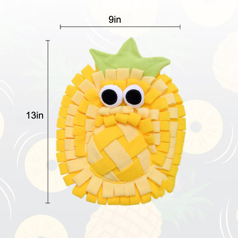 Dog Snuffle Mat - Fruit Snuffle Mat, Pineapple