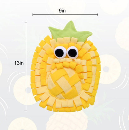 Dog Snuffle Mat - Fruit Snuffle Mat, Pineapple