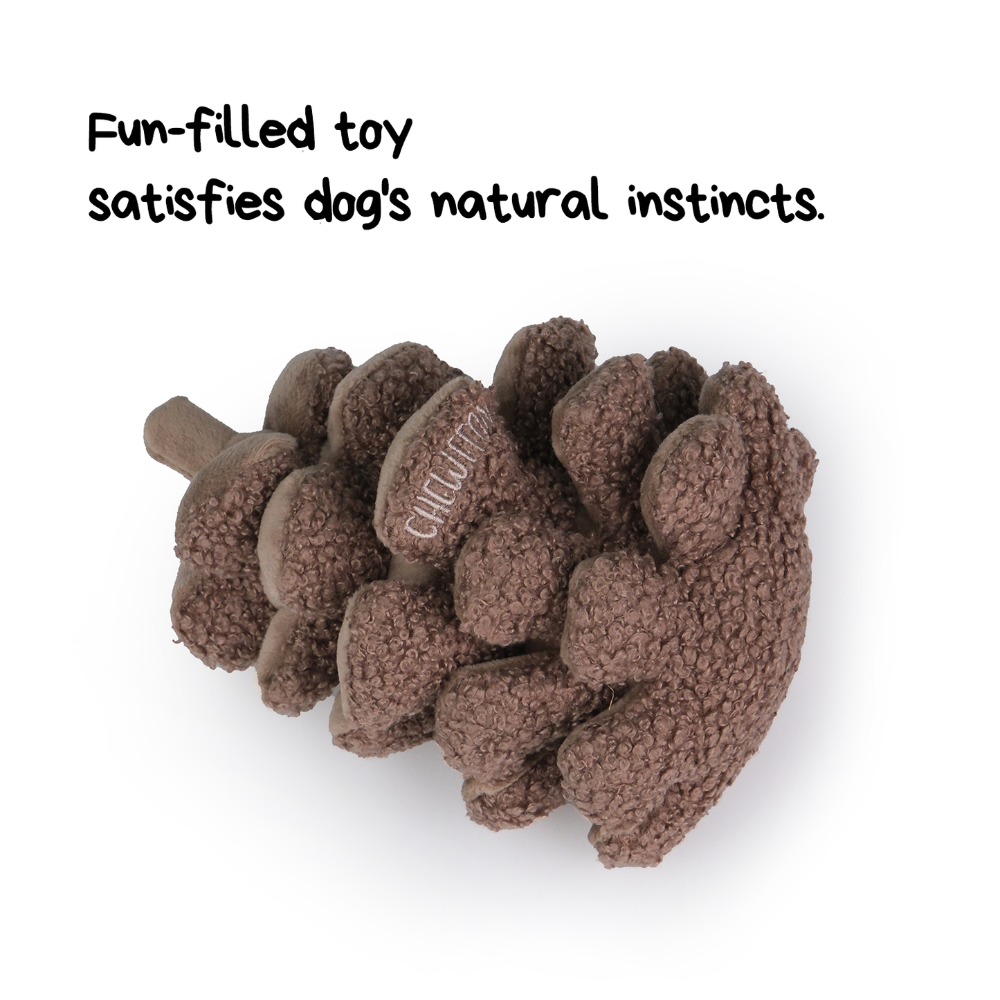 Pinecone Snuffle & Squeak Dog Toy