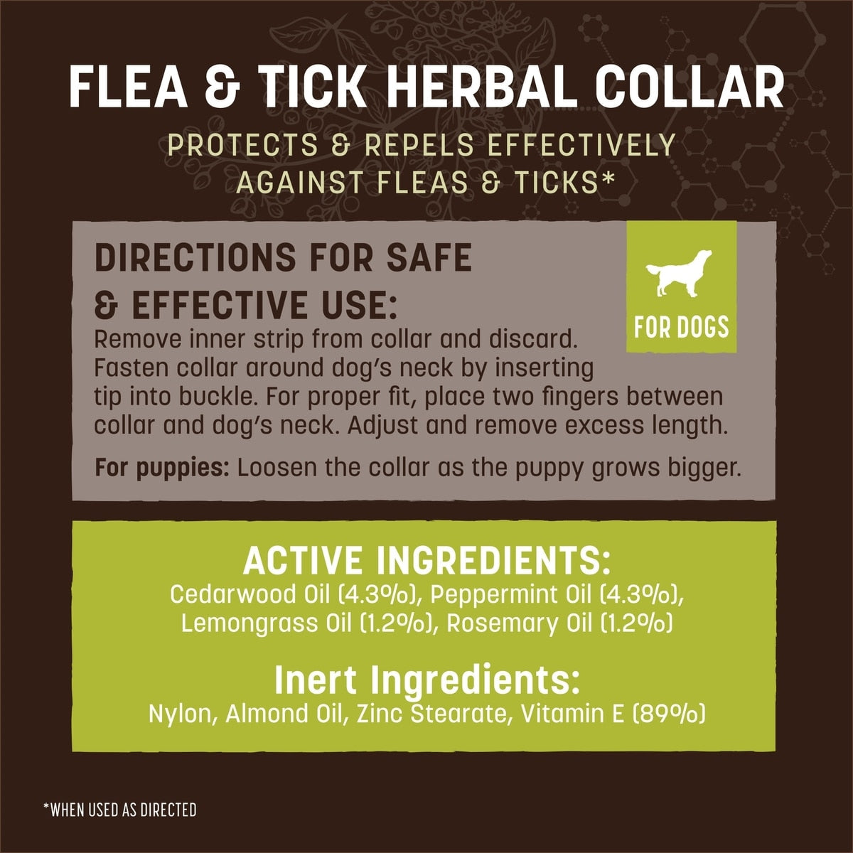 Nature's Protection Flea & Tick Herbal Collar for Dogs