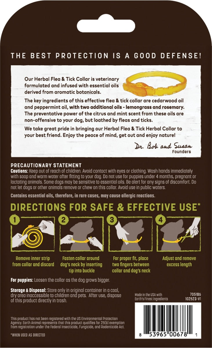 Nature's Protection Flea & Tick Herbal Collar for Dogs