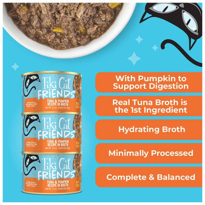 Tiki Cat FRIENDS TUNA & PUMPKIN 5.5OZ