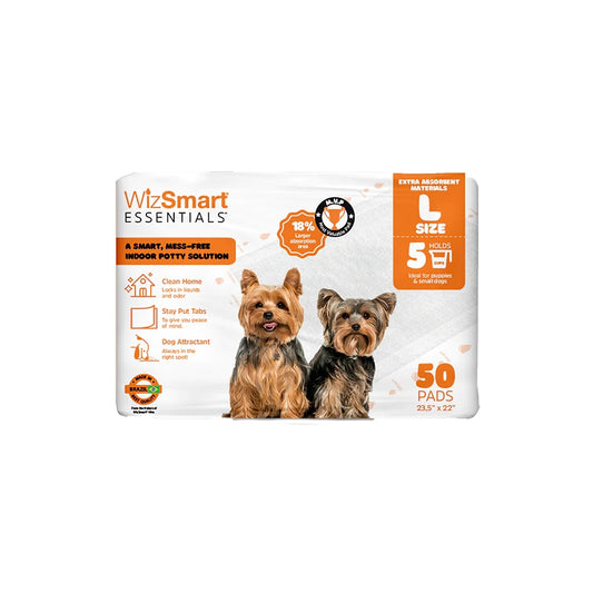 Wizsmart Essentials Dog Pads - Large 50 Ct