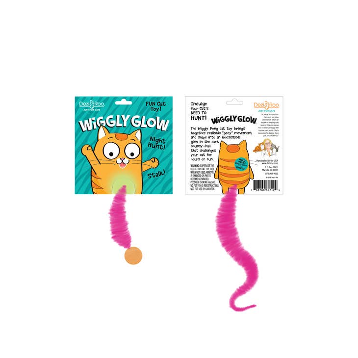 Wiggly Glow - Glow in the Dark Cat Toy Bouncy Ball