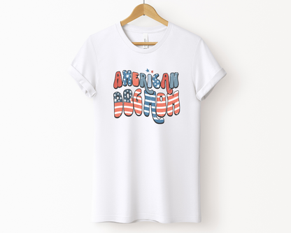 [20% OFF] American Dog Mom Crewneck T-shirt, White