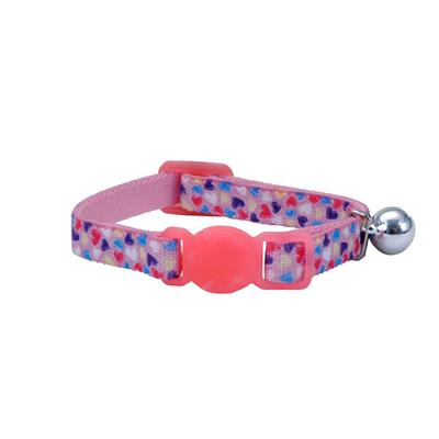Li'l Pals Elastic Kitten Collar, Hearts