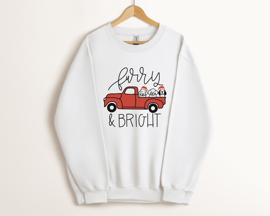 Furry & Bright Sweatshirt, White