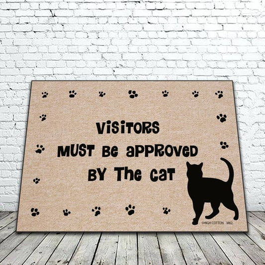 Visitors Approved by the Cat doormat
