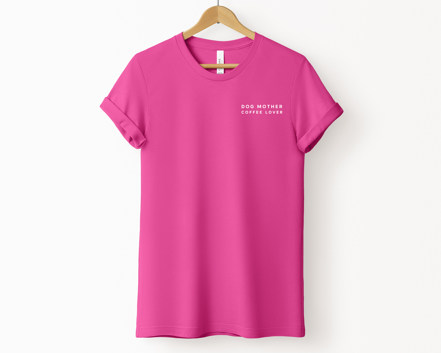 Dog Mother Coffee Lover Tee | Berry