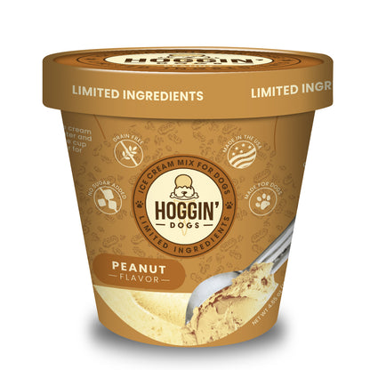 Hoggin' Dogs Ice Cream Mix - Peanut, Pint Size, 4.65 oz