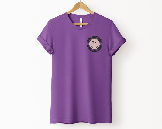 Cool Dog Mom T-shirt, Royal Purple