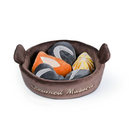 Steamed Mussels Set Hide & Seek Dog Toy