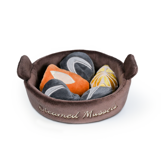 Steamed Mussels Set Hide & Seek Dog Toy