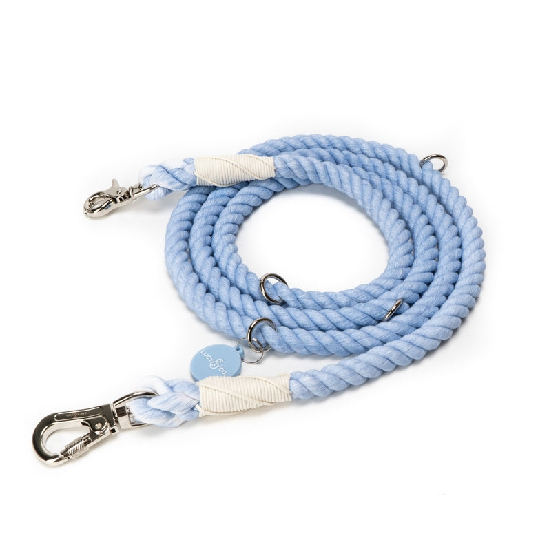 Hands-Free Rope Leash - The Denim Blue