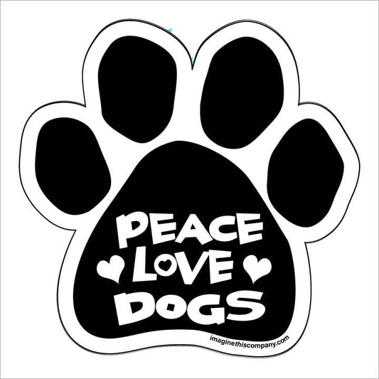 Car Magnet - Peace Love Dogs