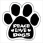 Car Magnet - Peace Love Dogs