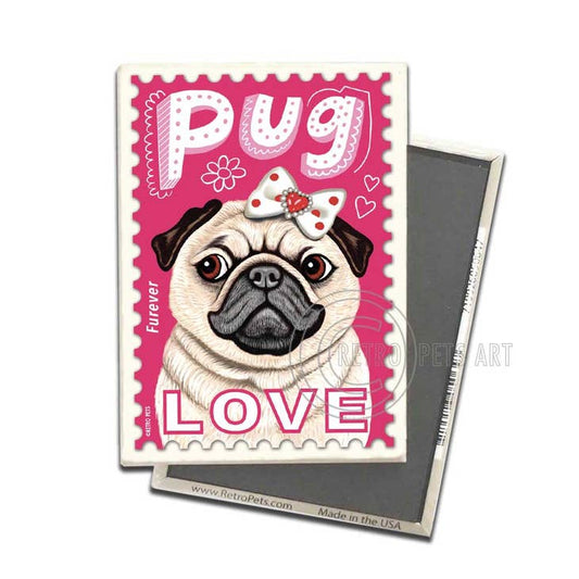 Dog Magnet - Pug "Furever Love"