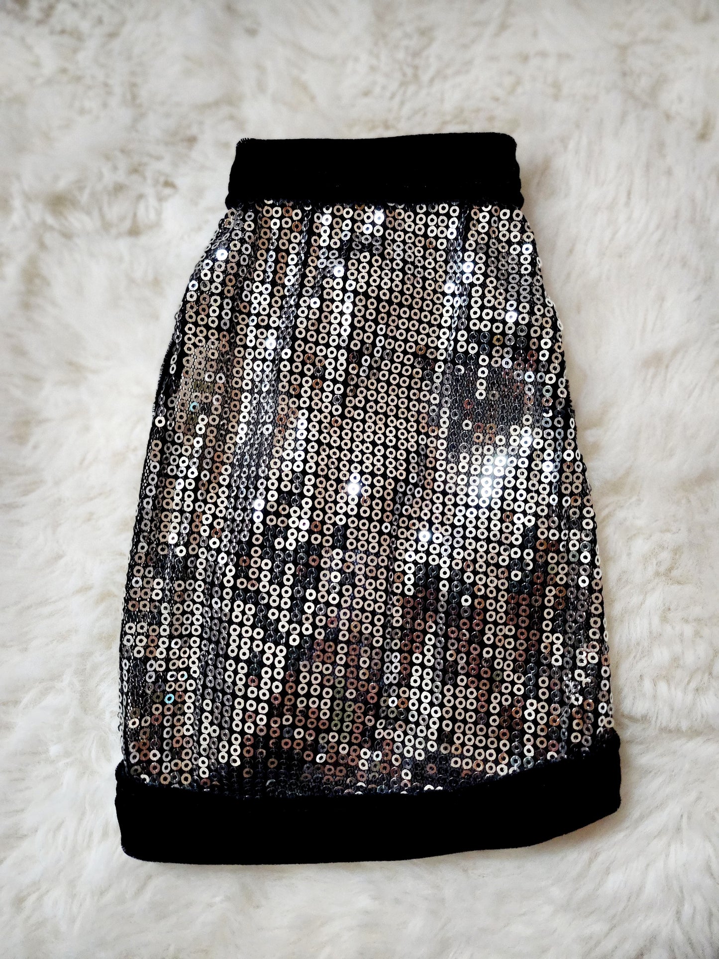 [Clearance 20%] Silver Sequin Tank Shirt