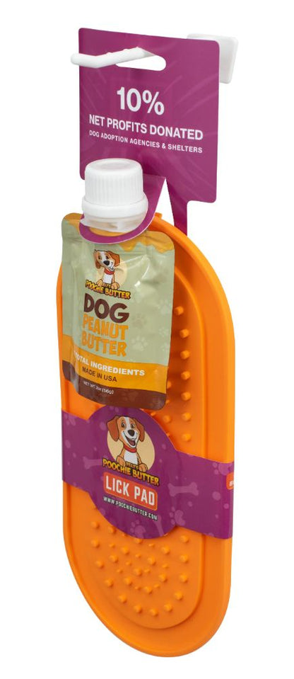 Peanut Butter 2oz Squeeze Pack + Lick Pad