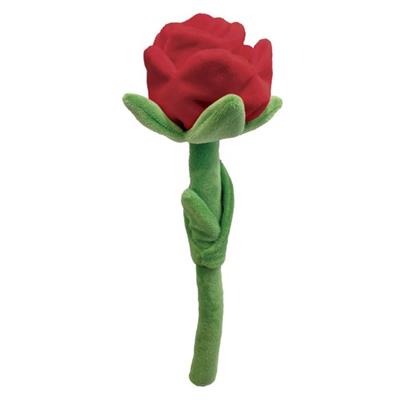 Hide 'n Seek Florals - Rose Plush Dog Toy Red Hide 'n Seek Florals - Rose Plush Dog Toy Red
