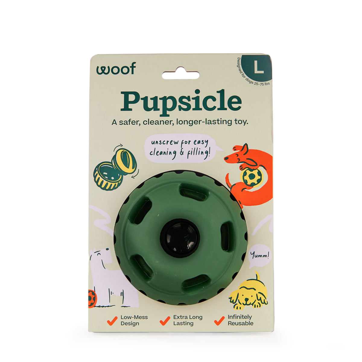 Woof Pet Pupsicle, Treat Dispensing Dog Toy