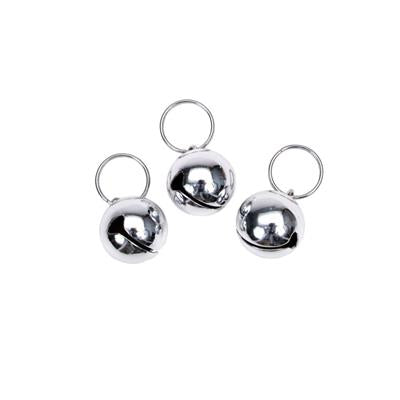 Round Dog Bells, Silver, 3 Pack