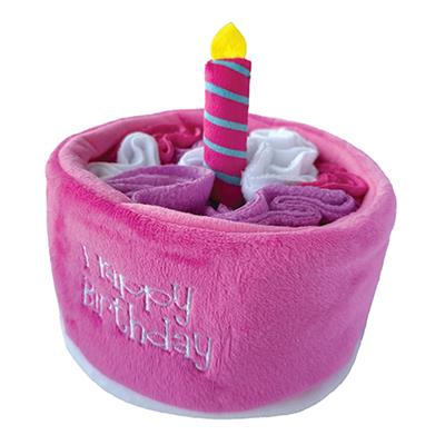 Hide 'n Seek Birthday Cake Snuffle Toy, Pink