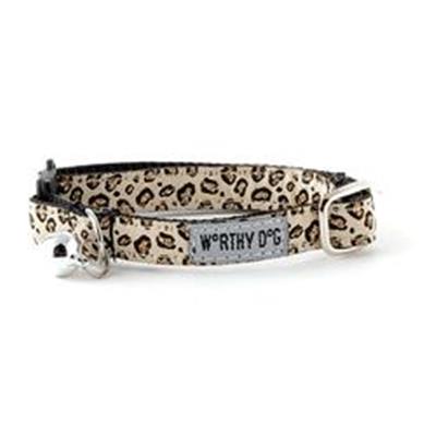 Cheetah Cat Collar, Tan