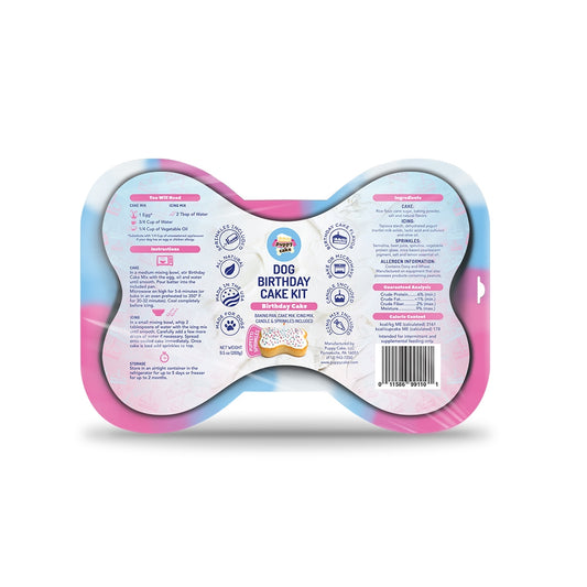Dog Birthday Cake Kit - Birthday Cake Flavor with Pupfetti Sprinkles