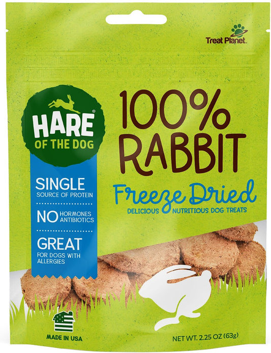 Hare of the Dog 100% Rabbit Freeze Dried Dog Treats 2.25oz