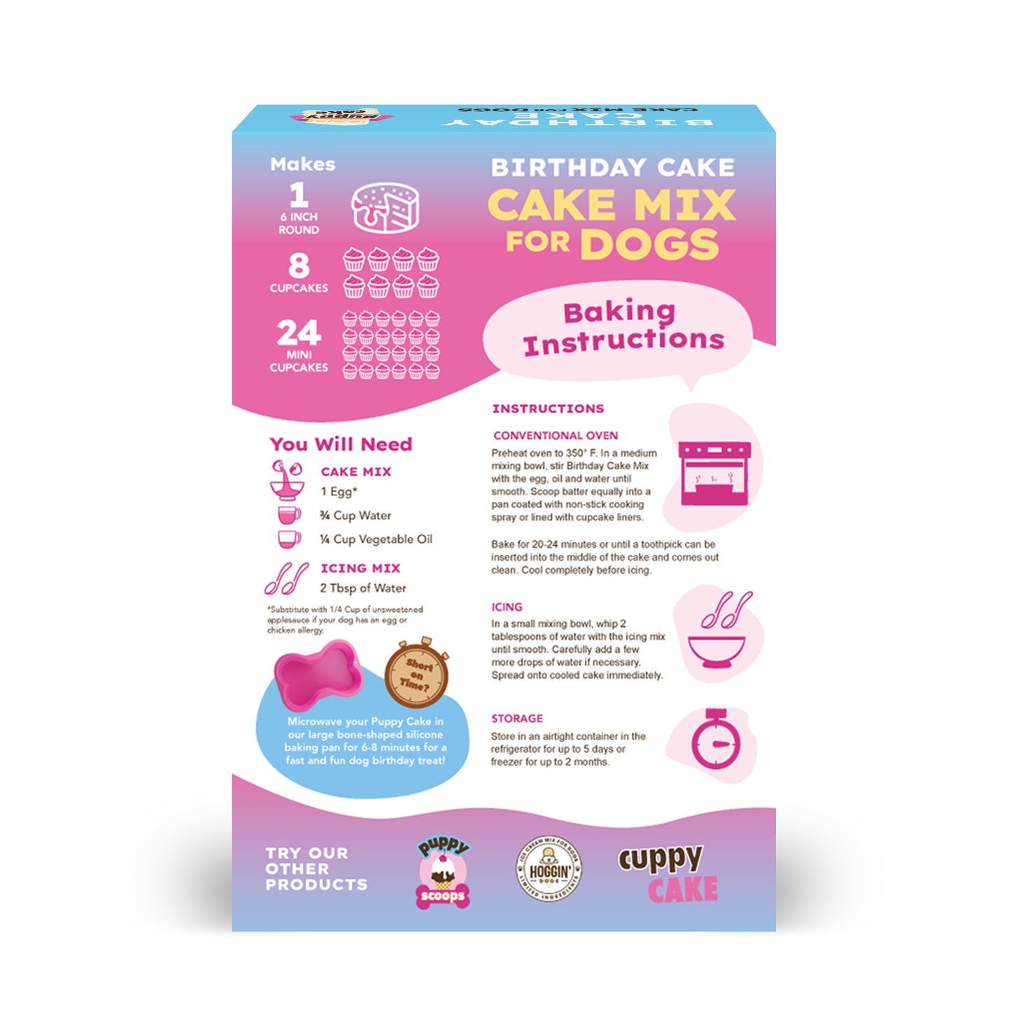 Puppy Cake Mix - Birthday Cake Flavored with Pupfetti Sprinkles