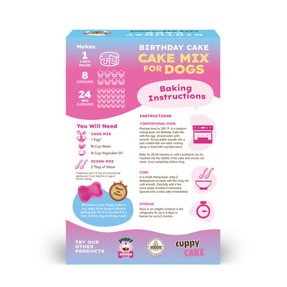 Puppy Cake Mix - Birthday Cake Flavored with Pupfetti Sprinkles