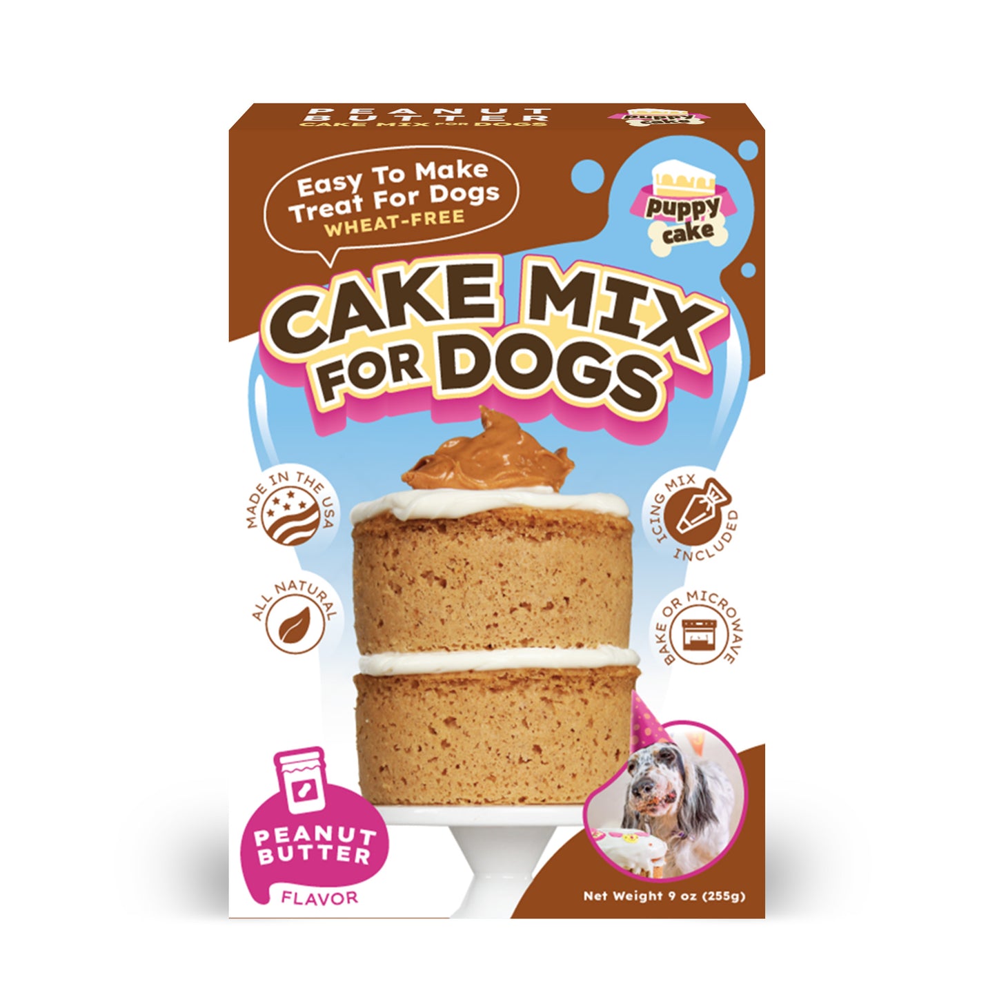Puppy Cake Mix - Peanut Butter (wheat-free)