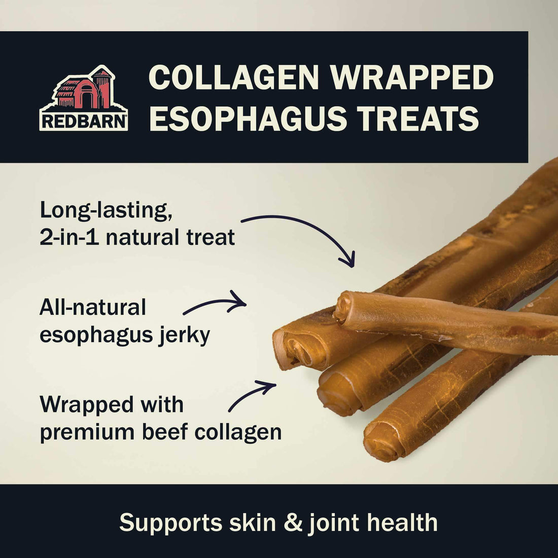 [Treats on sale 20%] REDBARN Collagen Wrapped Esophagus Stick