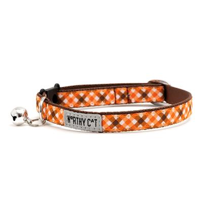 Fall Check Cat Collar