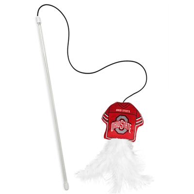 OHIO STATE BUCKEYES TEAM JERSEY WAND WITH CATNIP