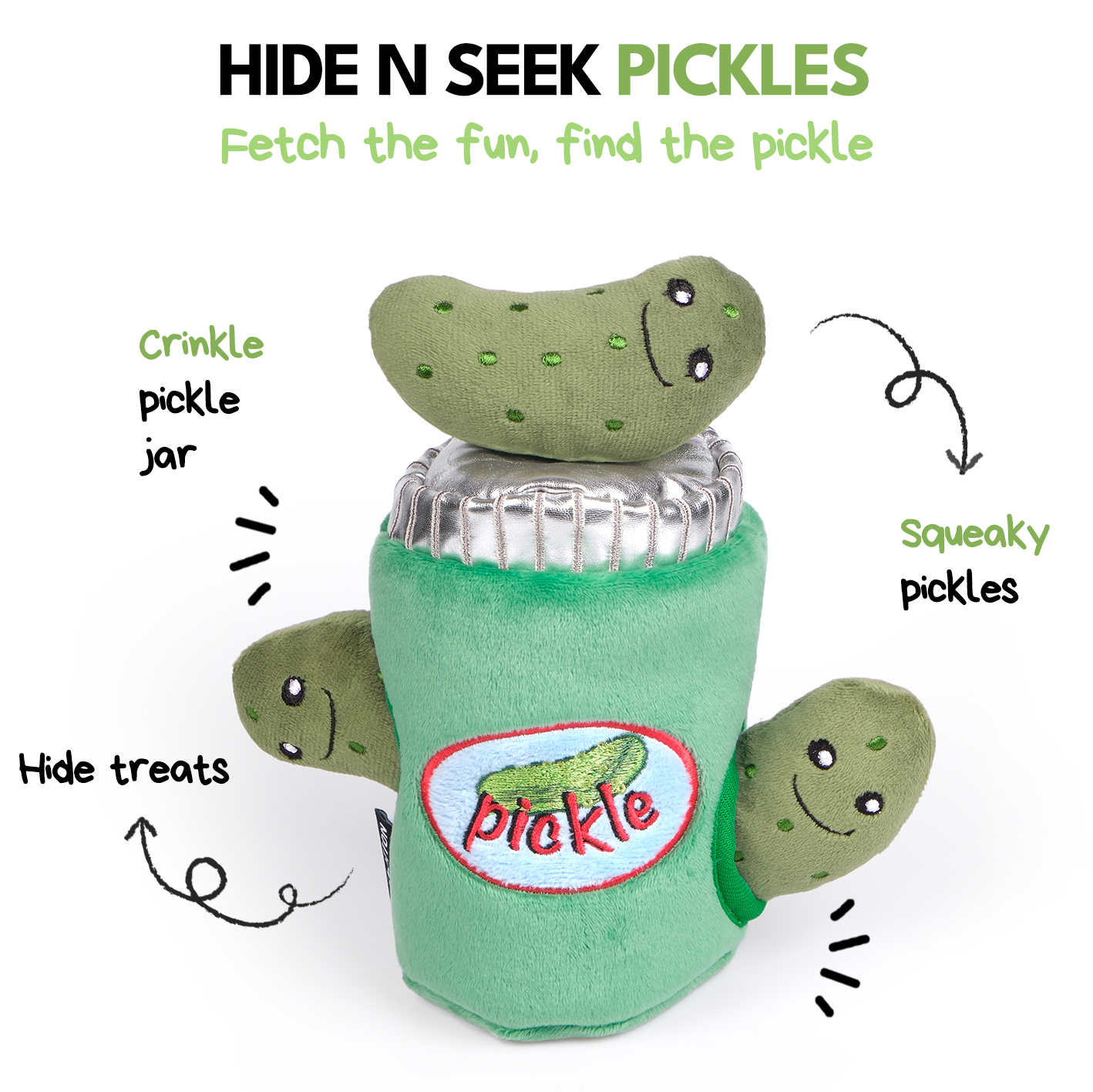 Pickle Set Hide & Seek Dog Toy