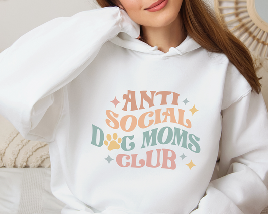 Anti Social Dog Moms Club Hoodie