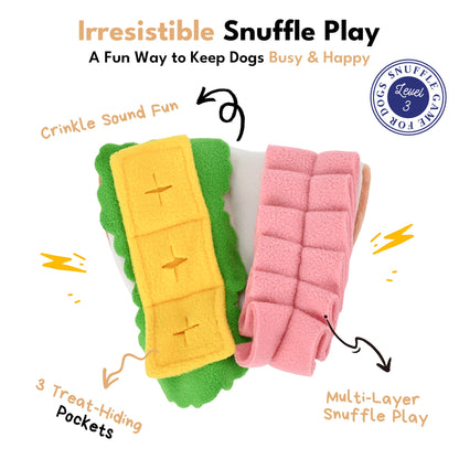 Half Sandwich Snuffle Plush Toy