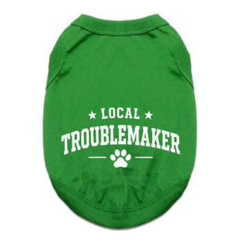 Local Troublemaker Dog Tank - Green