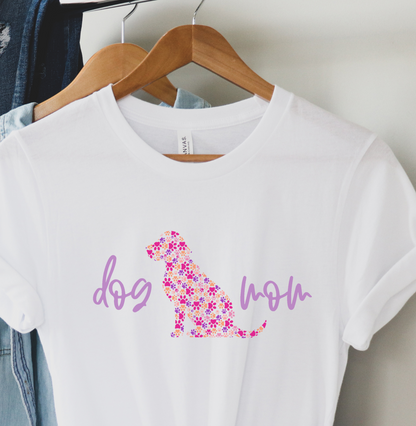 [30% OFF] Dog Mom Pawprints Crewneck T-shirt, White