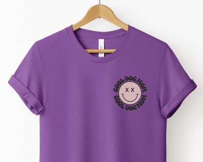 Cool Dog Mom T-shirt, Royal Purple