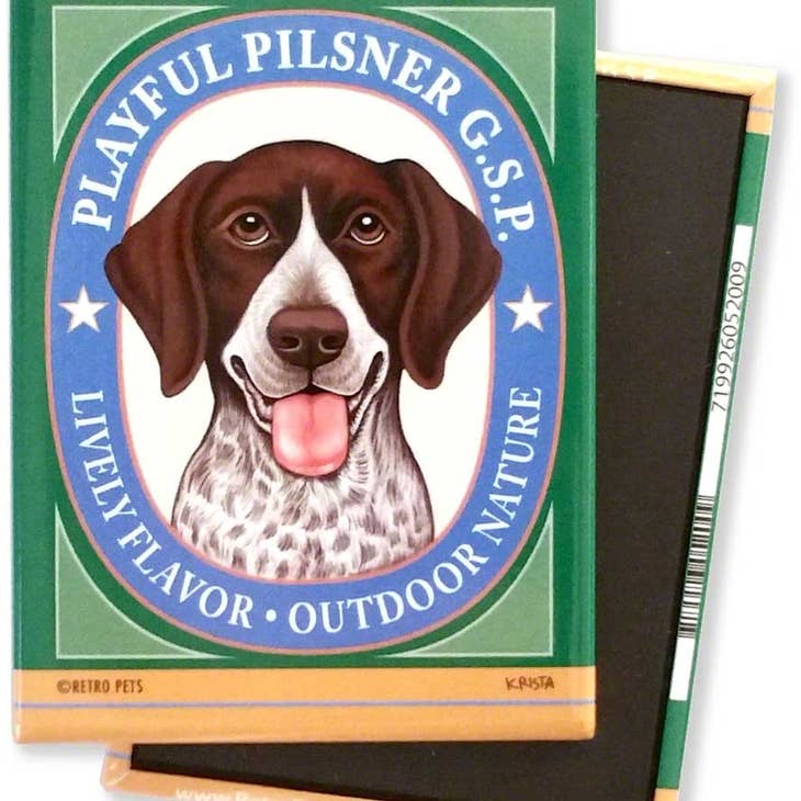 Dog Magnet - German Shorthair "Playful Pilsner G.S.P"