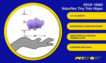 NaturFlex Babies Tiny Tots Hippo 3.5"