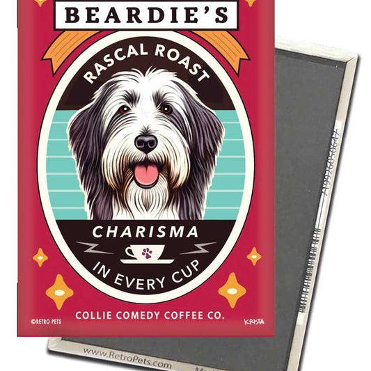 Dog Magnet - Bearded Collie "beardie's Rascal Roast"