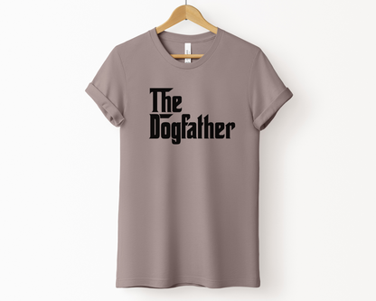 The DogFather Crewneck T-shirt, Pebble Brown