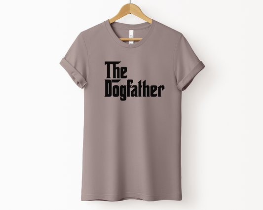The DogFather Crewneck T-shirt, Pebble Brown